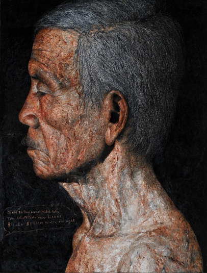 Diam, 2013, Oil on canvas, 160x210cm. From: http://www.gajahgallery.com/artist.php?artistID=36