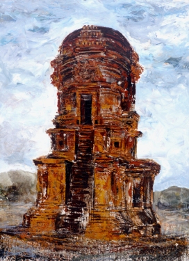 Silent Temple of Jabung, 2013, Mixed Media on canvas, 180x250cm. From: http://www.gajahgallery.com/artist.php?artistID=38 